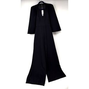 Ever New Melbourne Yvette Cape Jumpsuit Womens 6 Wide Leg Slit